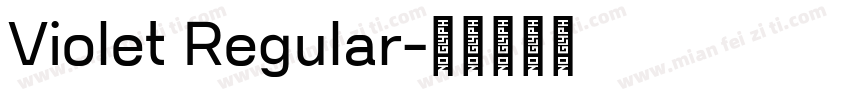 Violet Regular字体转换
